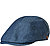 Schiebermütze, Leinen, blau meliert - blau