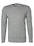 Longsleeve, Baumwolle, grau meliert - grau