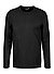 Longsleeve, Baumwolle, schwarz - schwarz