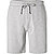 Sweatshorts, Baumwolle, grau meliert - grau