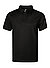 Polo-Shirt, Regular Fit, Baumwoll-Piqué, schwarz - schwarz