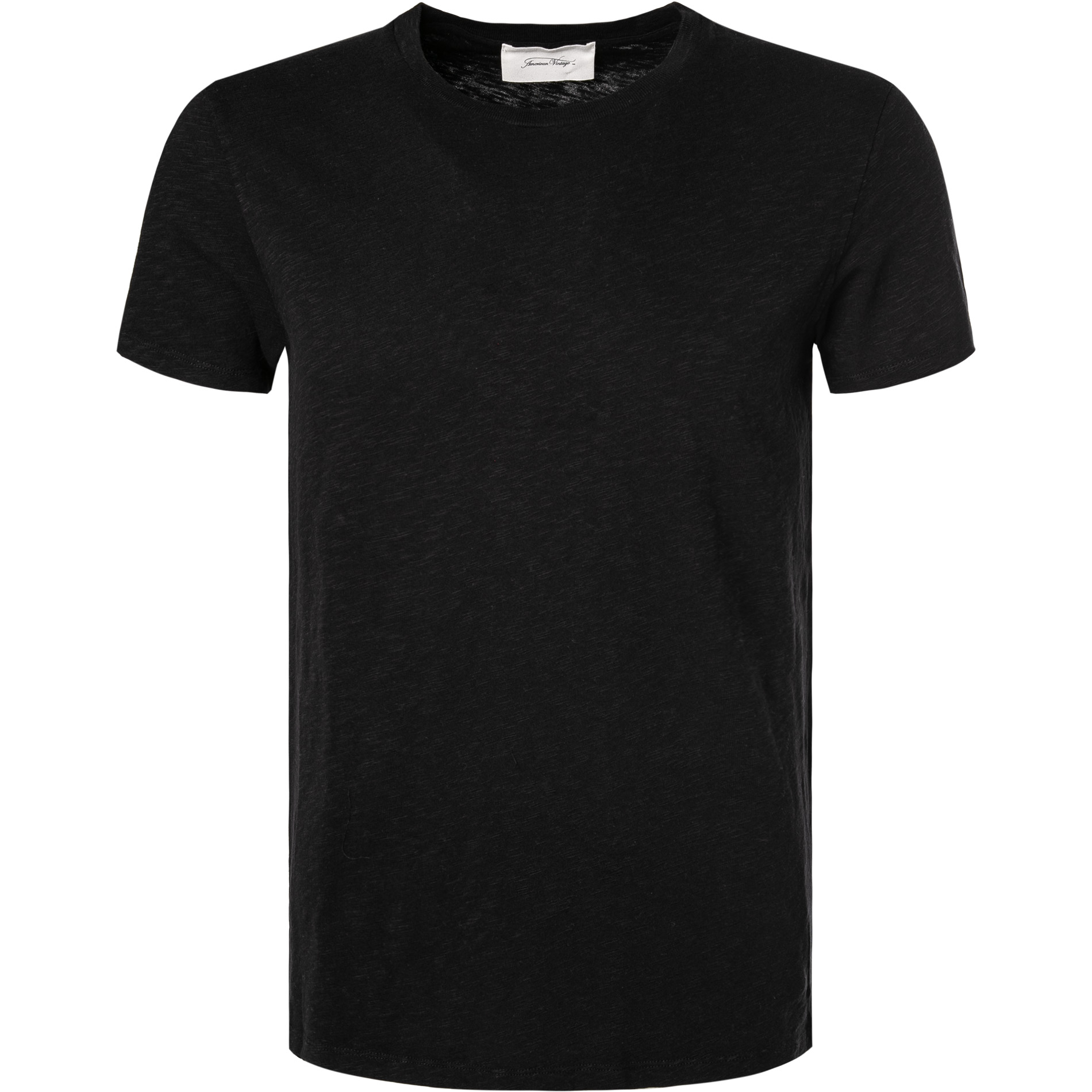 American Vintage Herren T-Shirt schwarz meliert