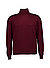 Rollkragenpullover, Schurwolle, dunkelrot - schoko