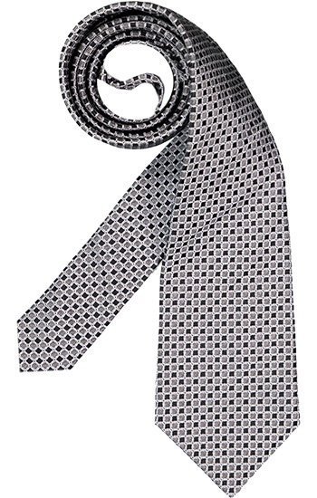 Krawatte Seide grau gemustert