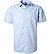 Kurzarmhemd, Modern Fit, Baumwolle, himmelblau - himmelblau