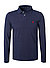 Polo-Shirt, Slim Fit, Baumwoll-Piqué, navy - navy