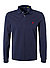 Polo-Shirt, Custom Slim Fit, Baumwoll-Piqué, indigo - indigo