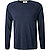 Longsleeve, Baumwolle, navy meliert - navy vintage