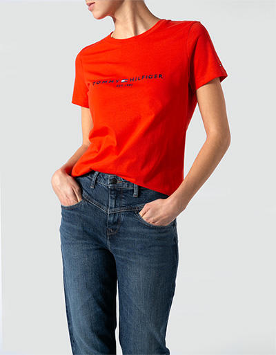 Tommy Hilfiger Damen T-Shirt WW0WW28681/SNF