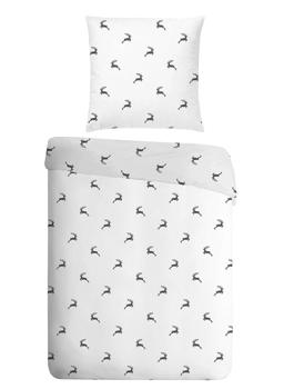 Stylingtipps Beschreibungsbild von Landherzl Hirsch/80/80+135/200/weiß-grau