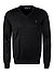 Pullover, Slim Fit, Pima Baumwolle, schwarz - schwarz