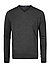 Pullover, Easy Fit, Merinowolle Extrafein, anthrazit meliert - charcoal