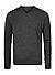 Pullover, Easy Fit, Merinowolle Extrafein, anthrazit meliert - charcoal