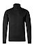 Rollkragenpullover, Standard Fit, Merinowolle Extrafein, schwarz - black