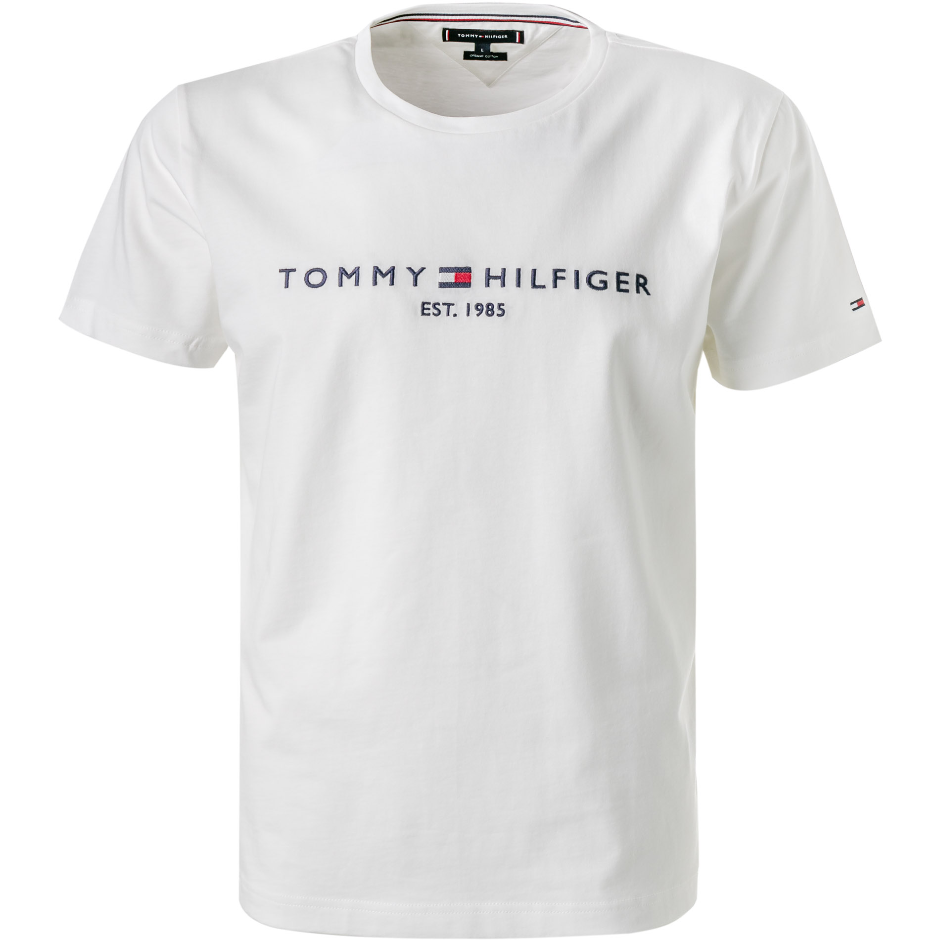 Tommy Hilfiger Herren T-Shirt weiß Baumwolle