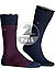 Socken, Baumwolle, navy gestreift - navy