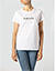 T-Shirt mit Labelprint - weiß-silber