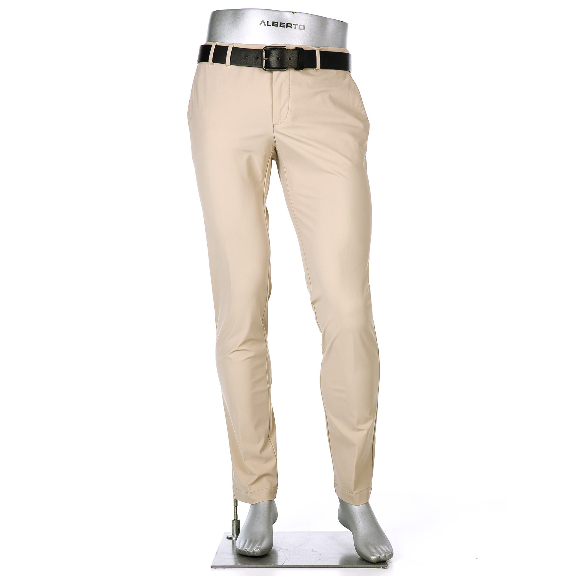 Alberto Golf Herren Golfhose beige Slim Fit