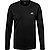 Longsleeve, Baumwolle, schwarz - schwarz