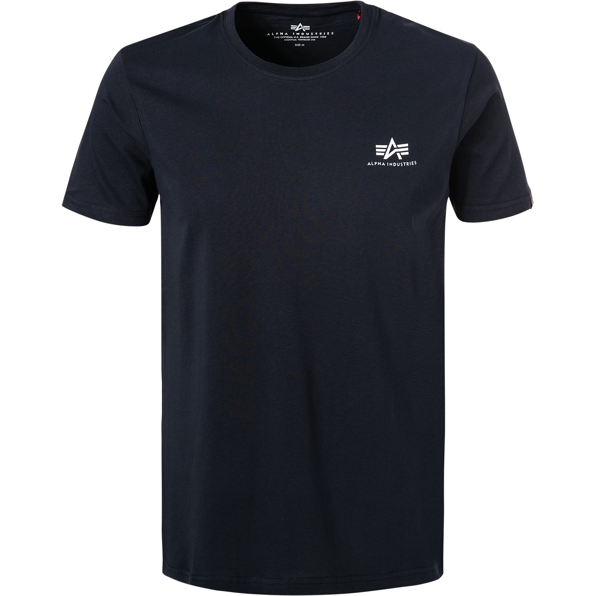 ALPHA INDUSTRIES Herren T-Shirt blau Baumwolle