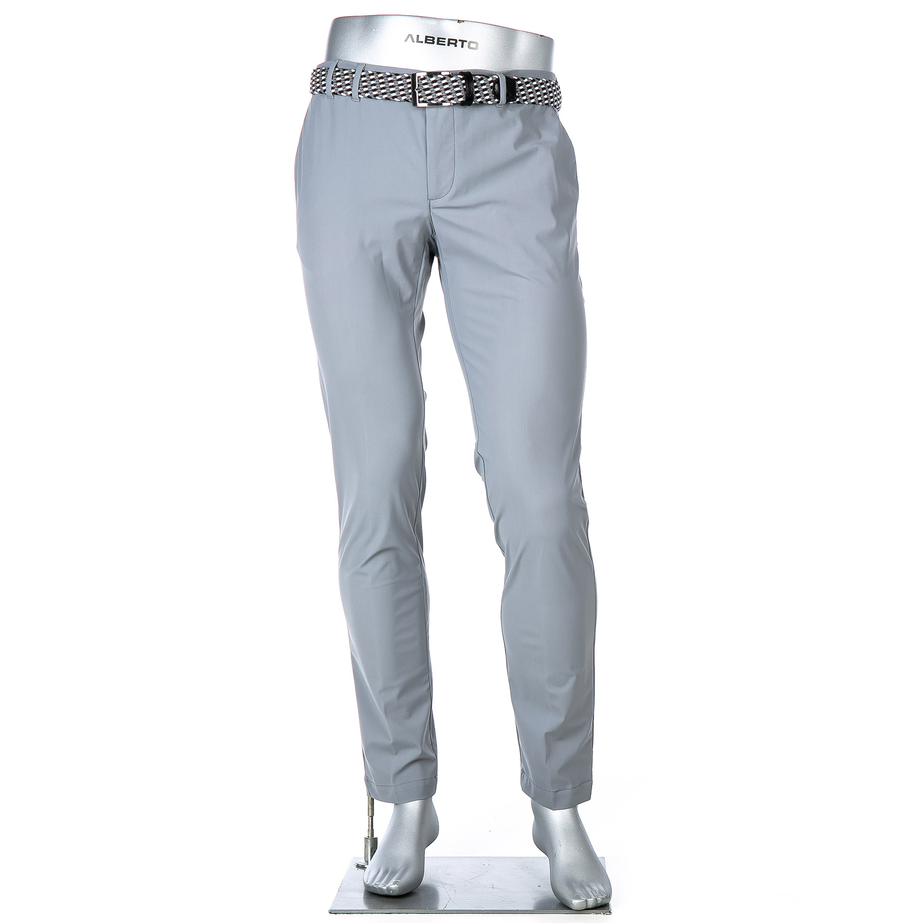 Alberto Golf Herren Golfhose grau Slim Fit