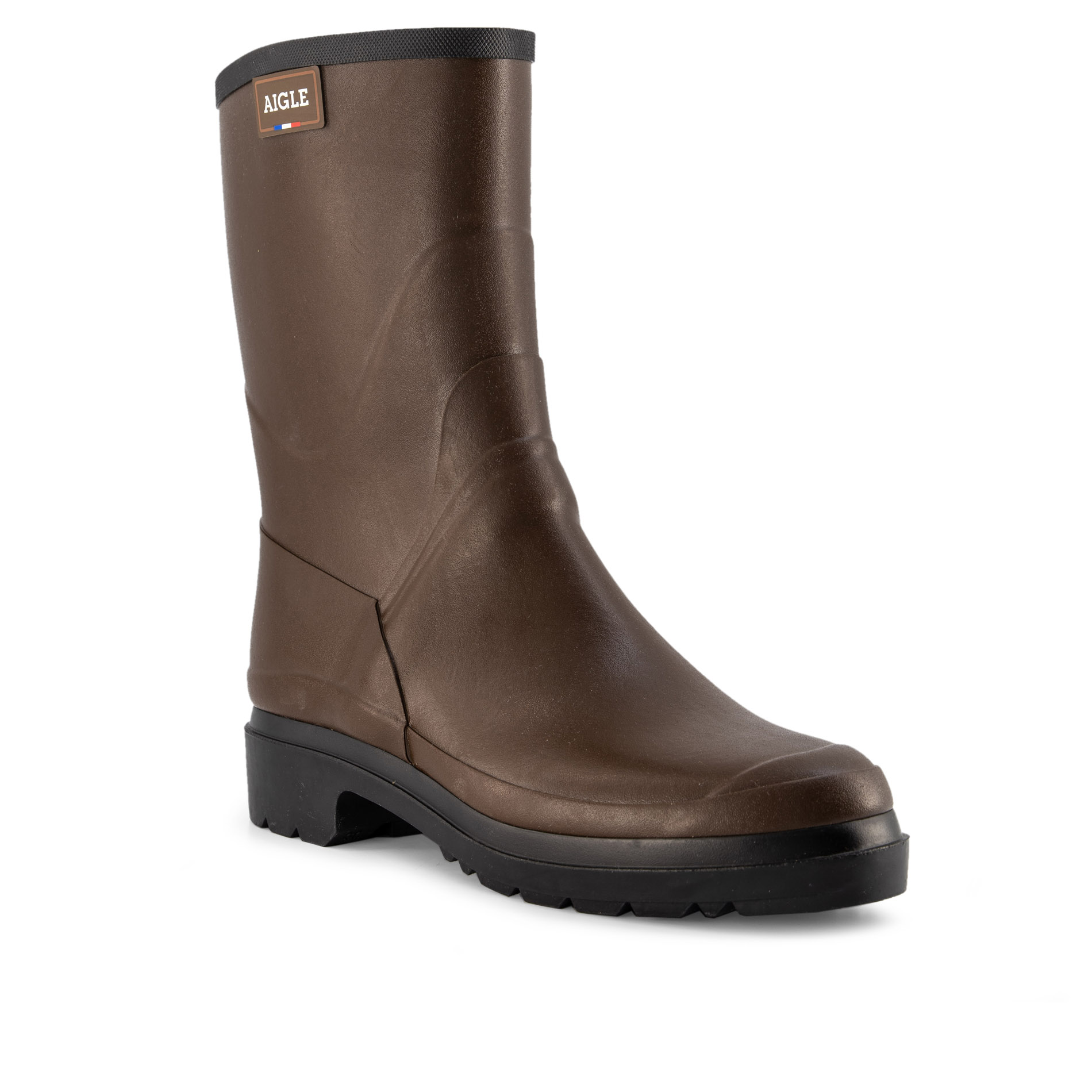 Aigle Herren Gummistiefel Braun Gummi