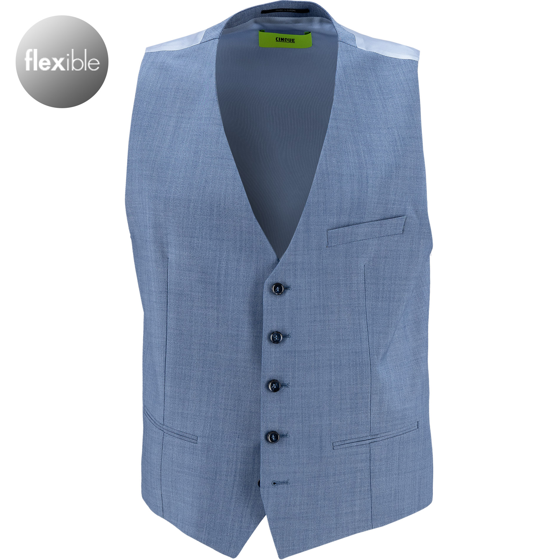 CINQUE Herren Weste blau meliert