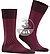 Serie Oxford Stripe, Socken, Baumwolle, bordeaux-barolo gestreift - bordeaux