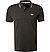 Polo-Shirt, Baumwoll-Piqué, schwarz - schwarz