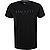 T-Shirt, Classic Fit, Baumwolle, schwarz - schwarz