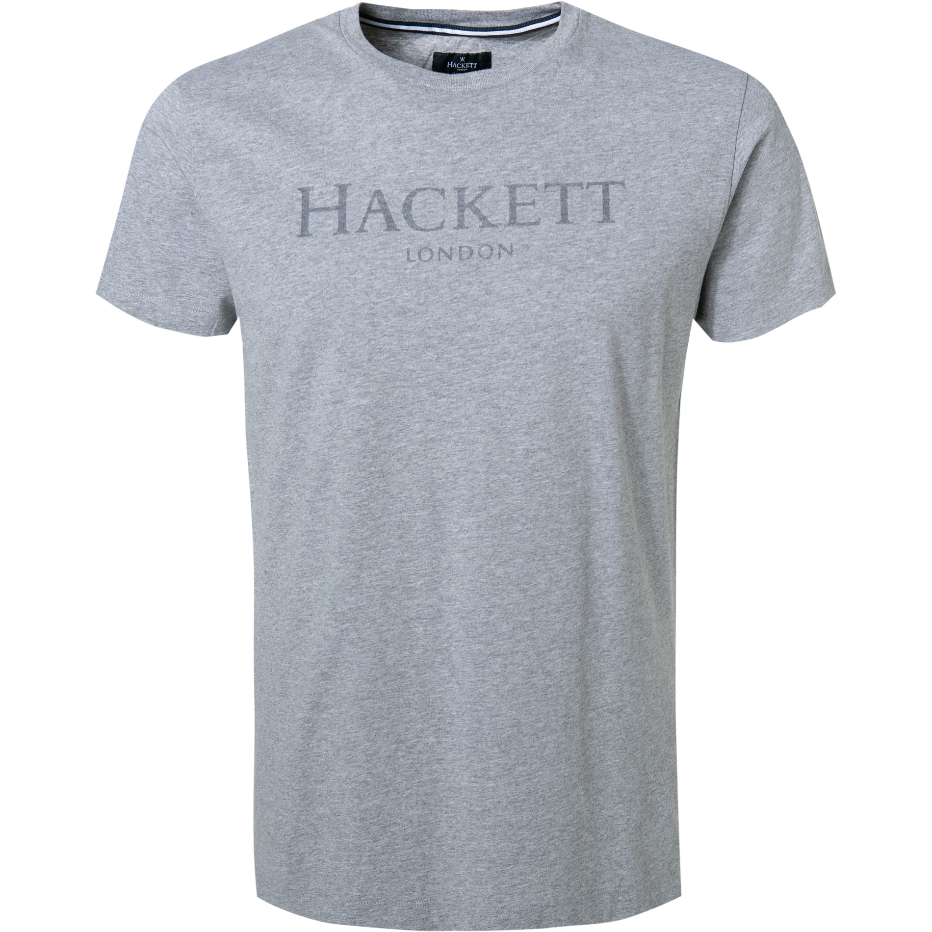 HACKETT Herren T-Shirt grau meliert Classic Fit