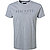 T-Shirt, Classic Fit, Baumwolle, hellgrau meliert - hellgrau meliert