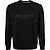 Sweatshirt, Classic Fit, Baumwolle, schwarz - schwarz