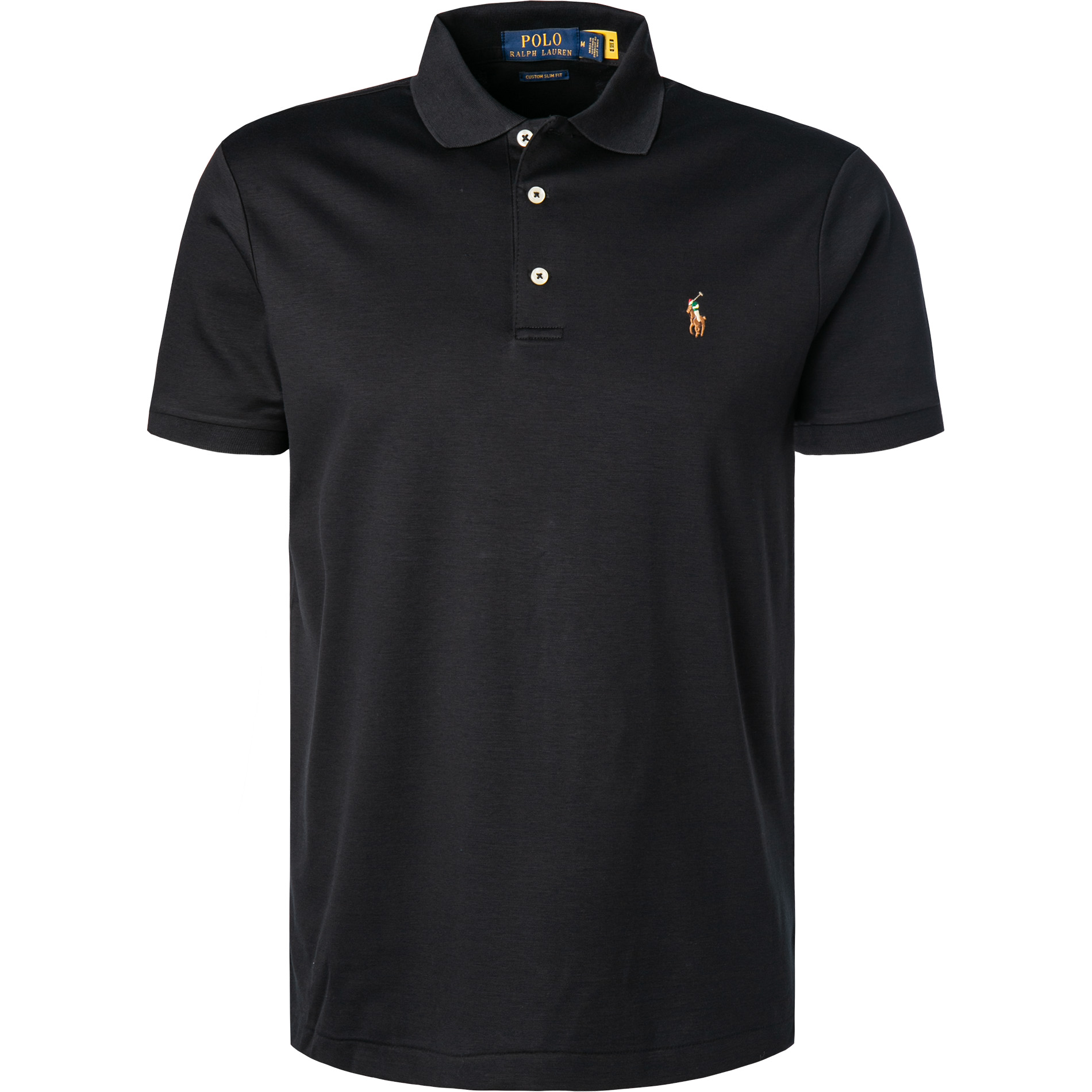 Polo Ralph Lauren Herren Polo-Shirt schwarz Slim Fit