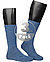 Serie Walkie, Socken, Merinowolle, jeansblau - jeansblau