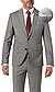 Sakko Cimonopoli, Super Slim, Schurwoll-Stretch, grau meliert - grau