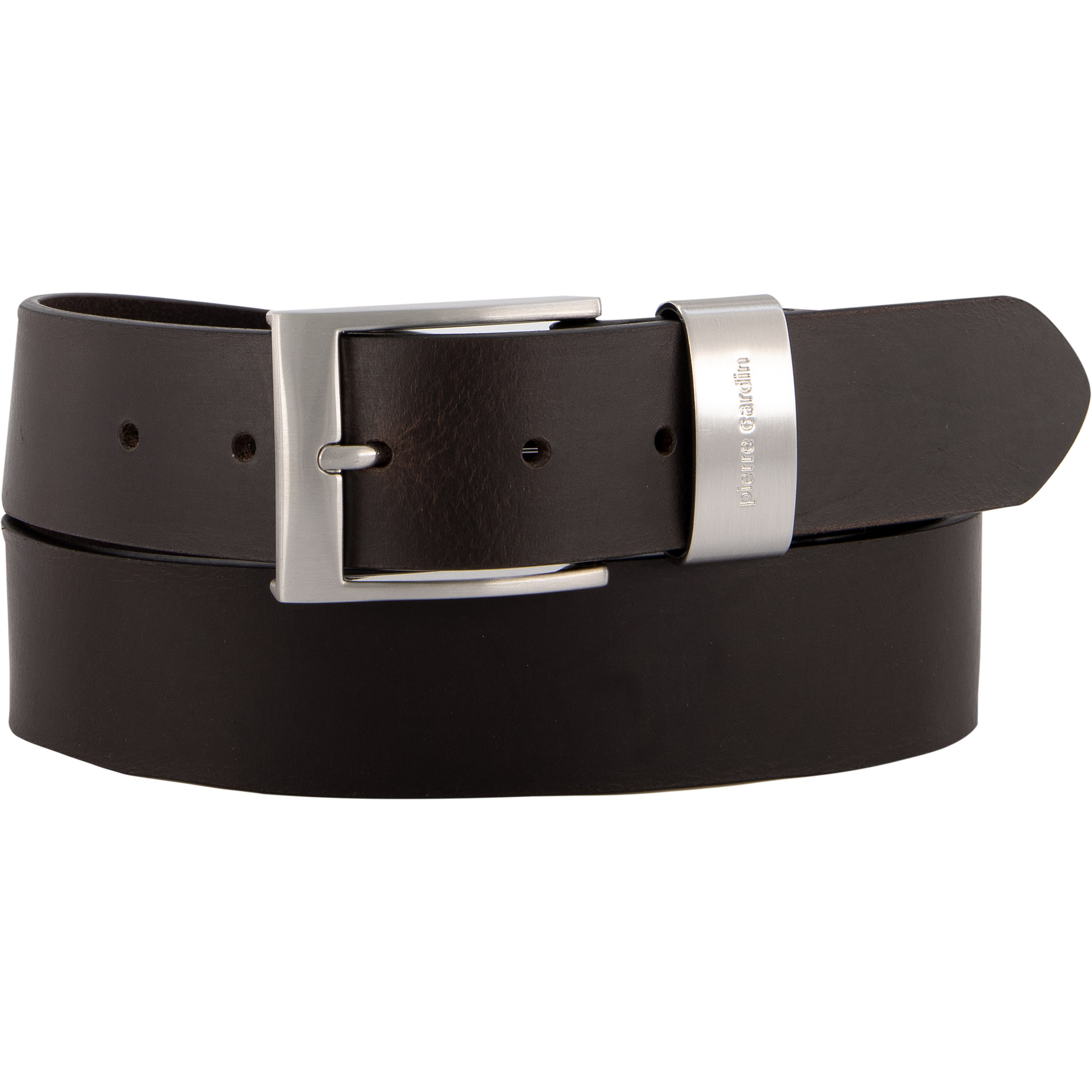 Pierre Cardin Herren Gürtel braun Glattleder