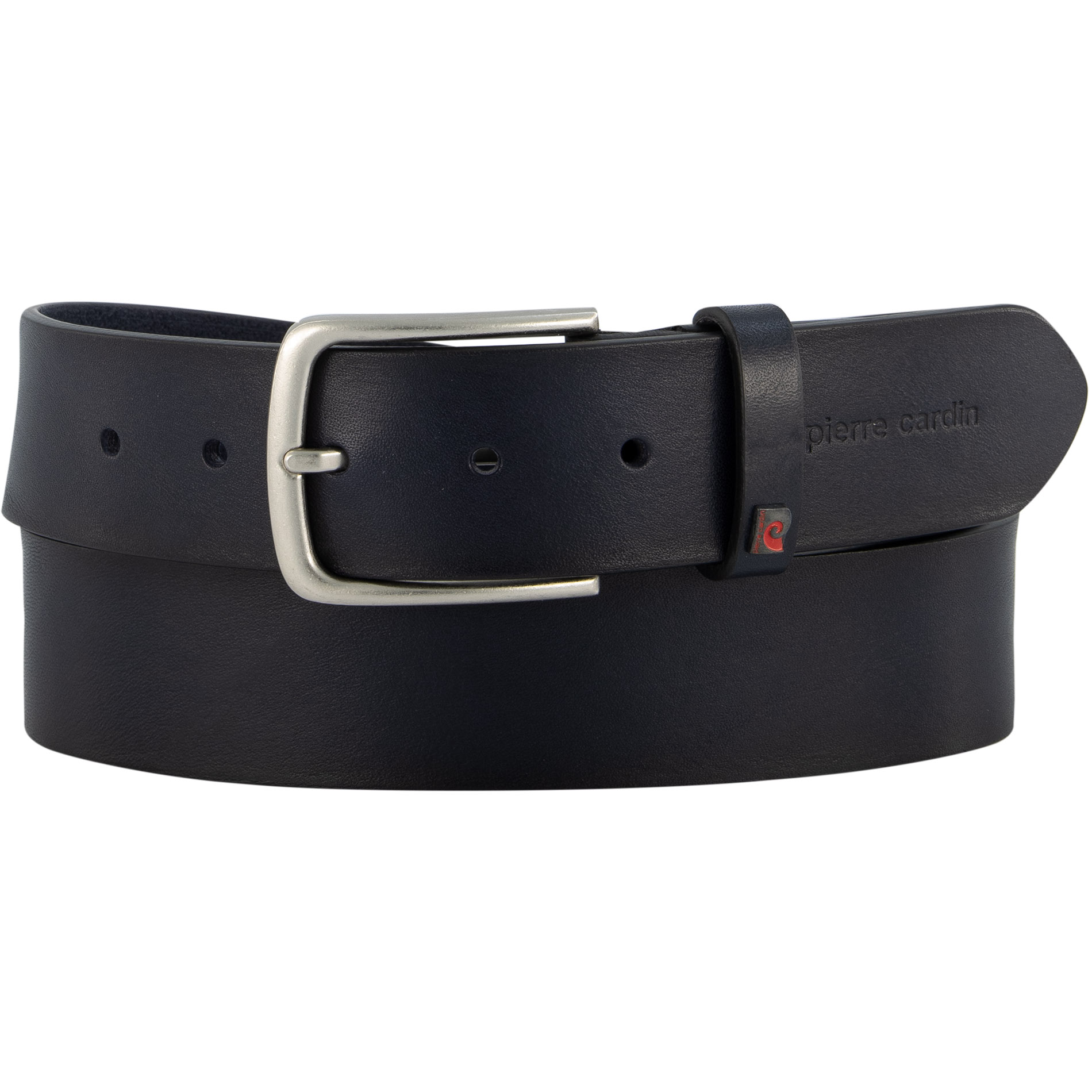 Pierre Cardin Herren Gürtel blau Glattleder