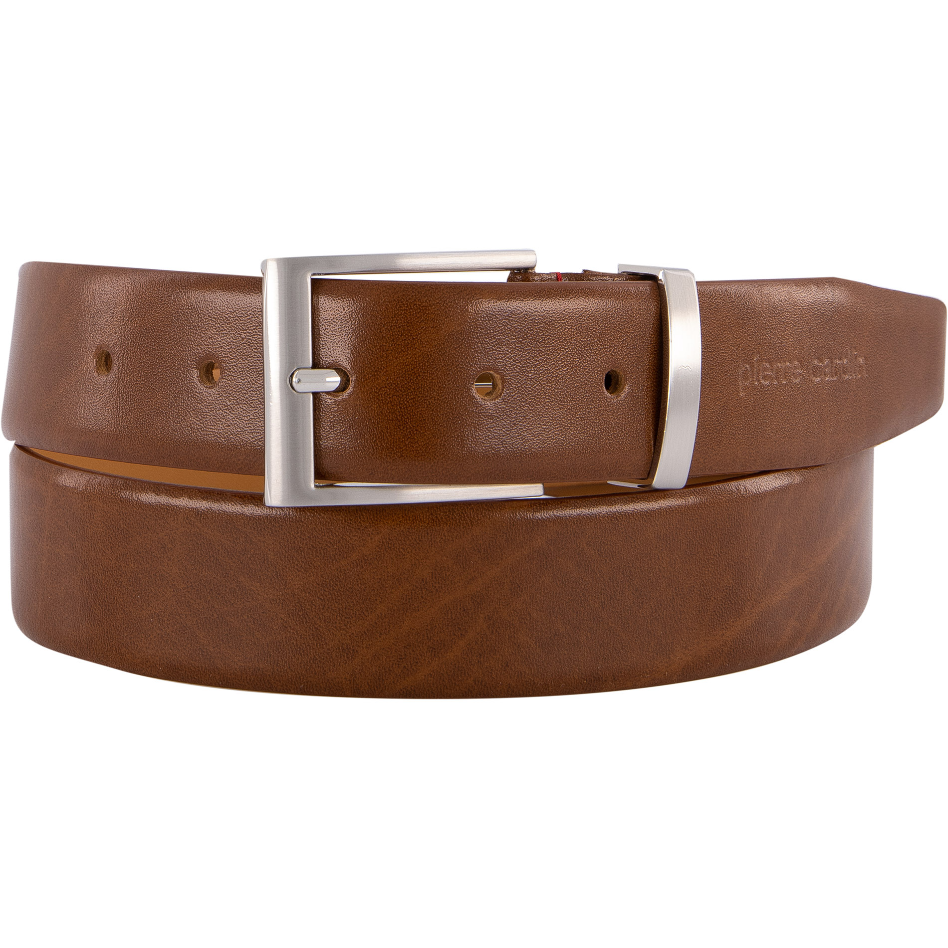 Pierre Cardin Herren Gürtel braun Glattleder
