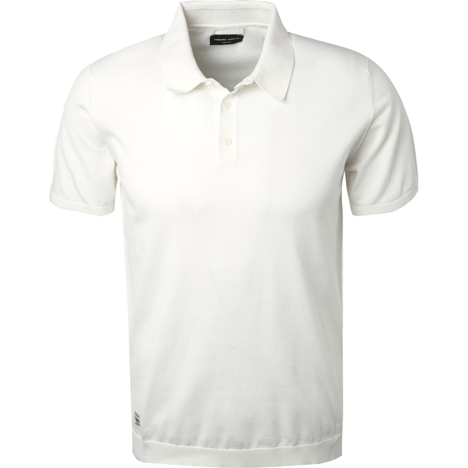 roberto collina Herren Polo-Shirt weiß