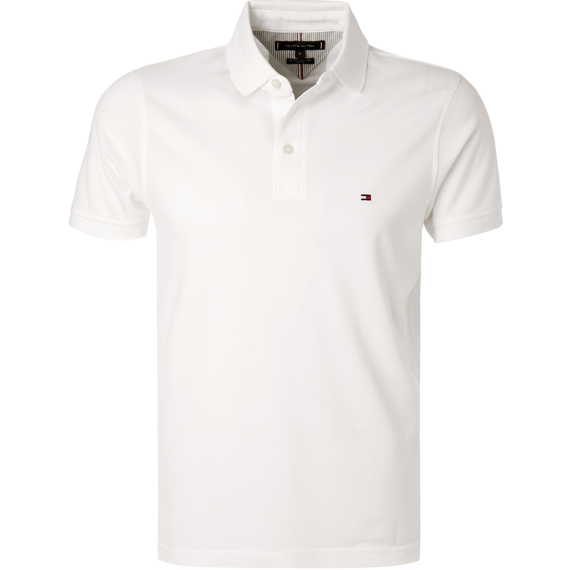 Tommy Hilfiger Herren Polo-Shirt Weiß Slim Fit