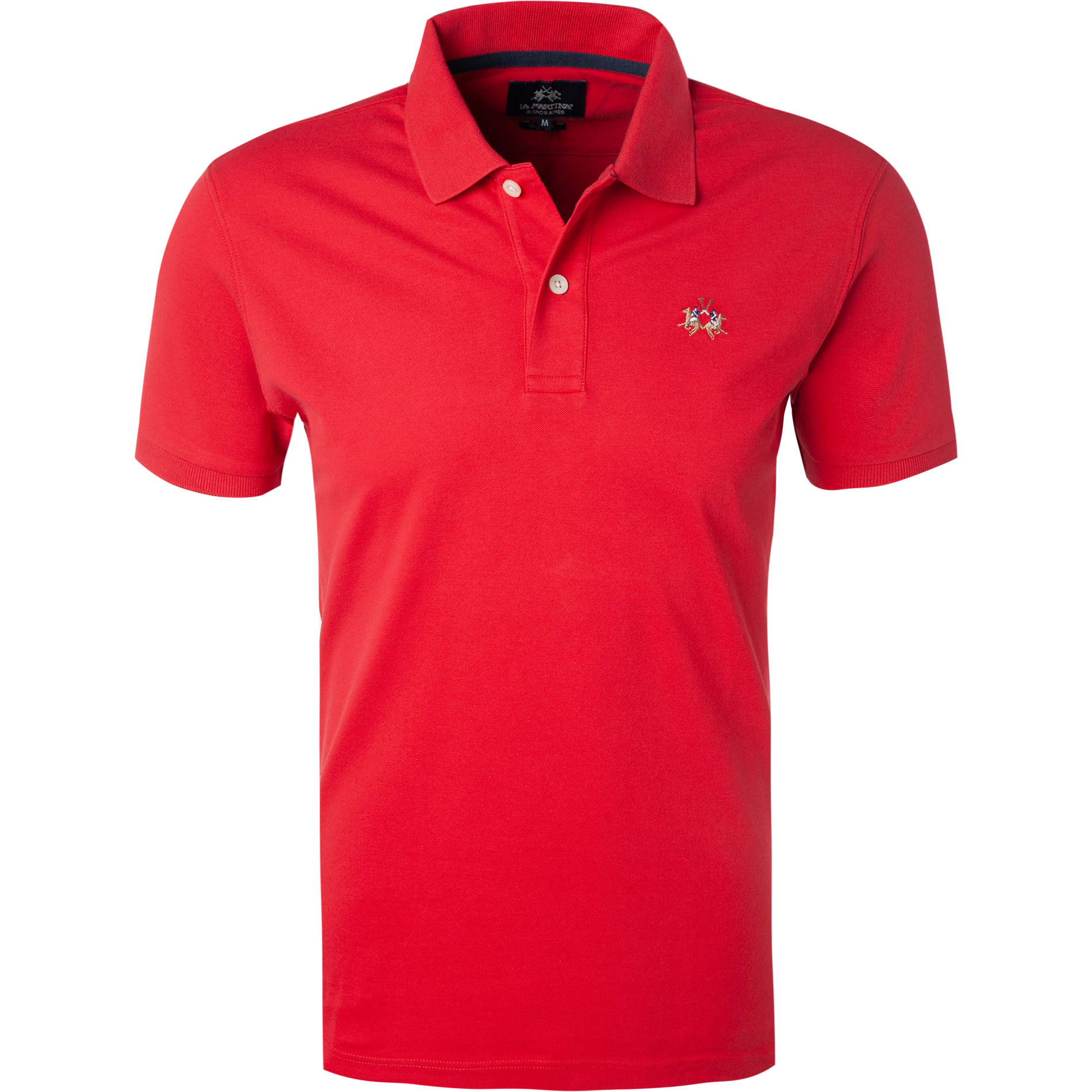 LA MARTINA Herren Polo-Shirt rot Slim Fit