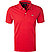 Polo-Shirt, Slim Fit, Baumwoll-Piqué, rot - rot