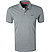 Polo-Shirt, Slim Fit, Baumwoll-Piqué, mittelgrau meliert - mittelgrau
