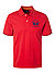 Polo-Shirt, Regular Fit, Baumwoll-Piqué, rot - rot