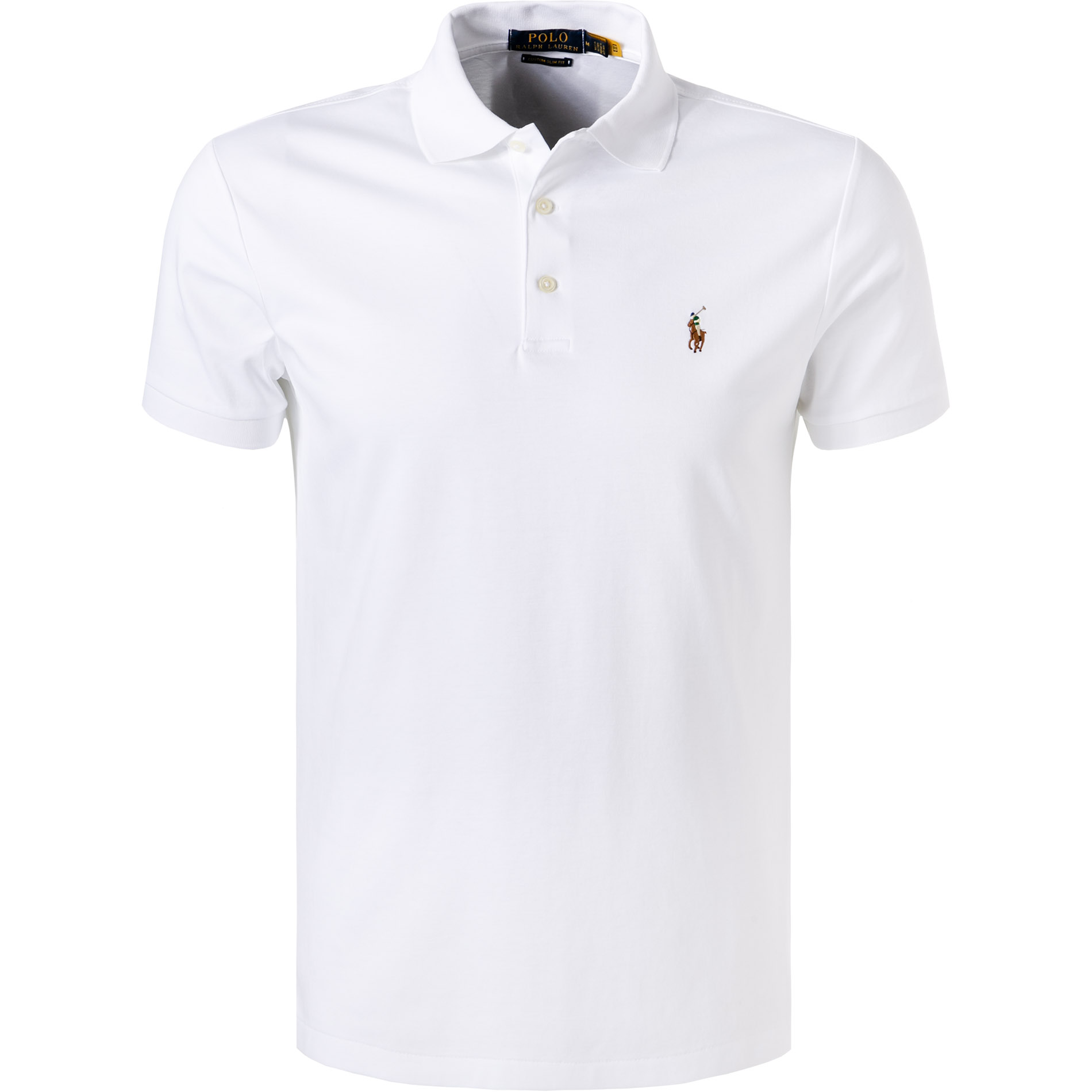 Polo Ralph Lauren Herren Polo-Shirt weiß Slim Fit