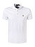 Polo-Shirt, Custom Slim Fit, Baumwoll-Jersey, weiß - weiß