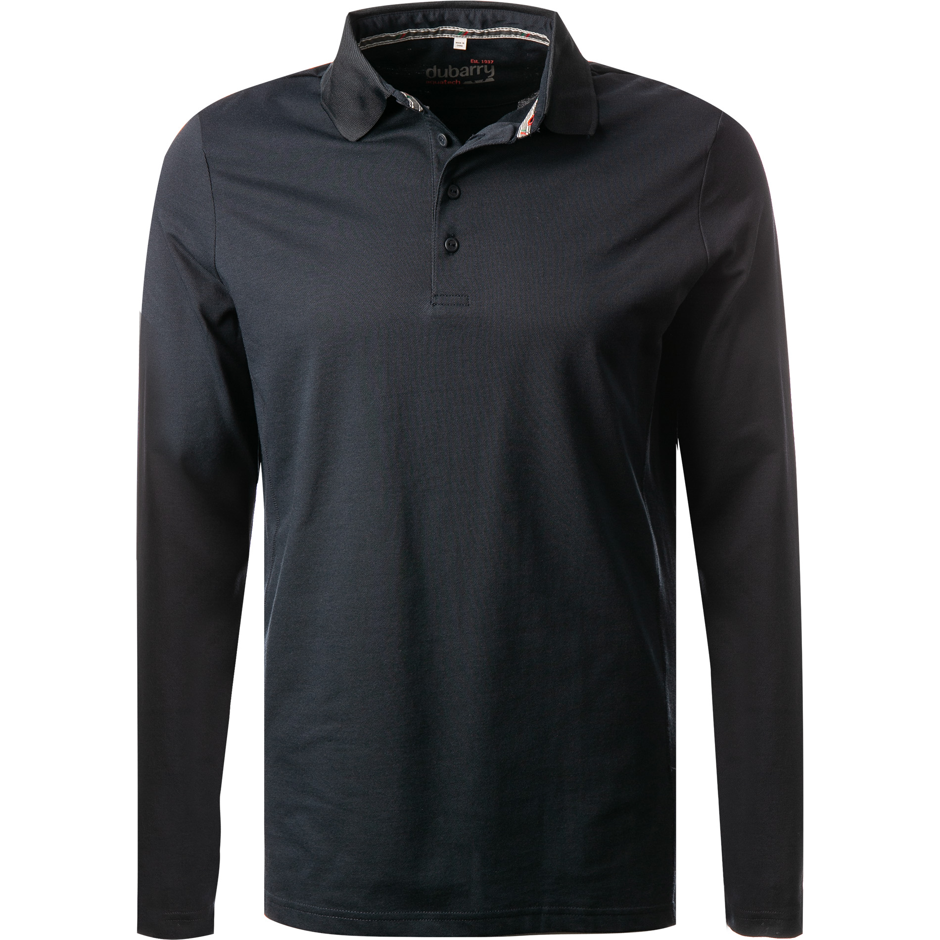dubarry Herren Polo-Shirt blau Baumwoll-Piqué
