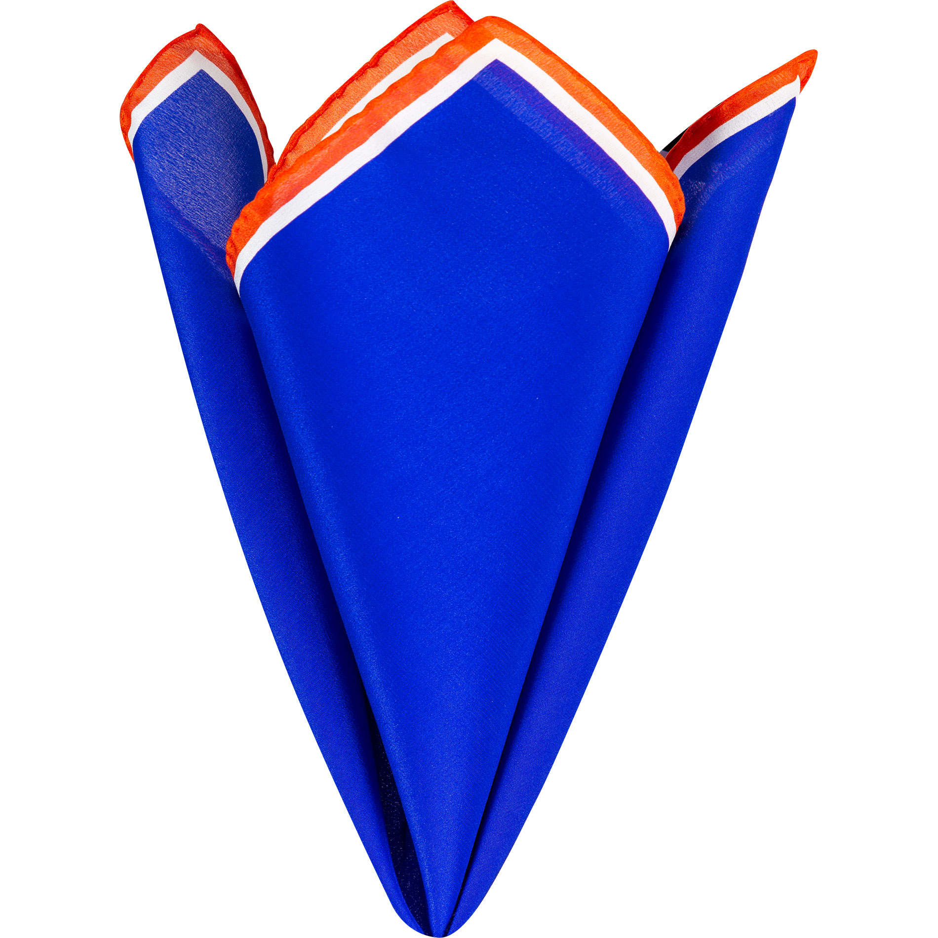 LANVIN Herren Einstecktuch blau Seide unifarben