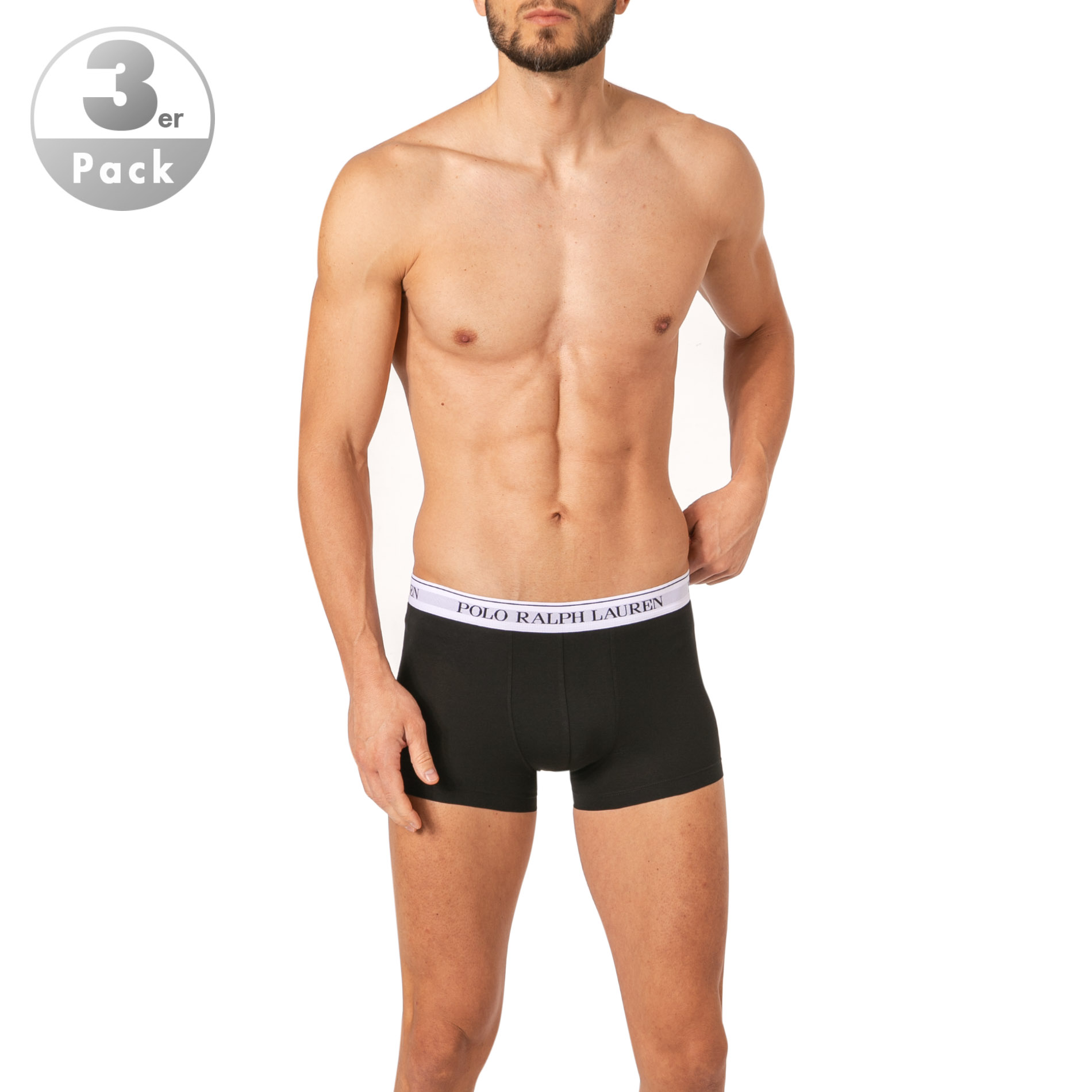 Polo Ralph Lauren Herren Trunks schwarz Baumwolle & Mix unifarben